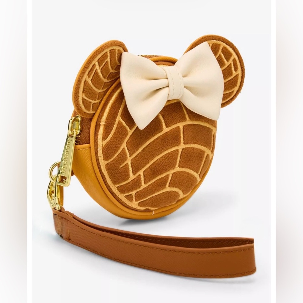 Loungefly Disney Minnie Mouse Chocolate Concha Figural Coin Purse - Picture 2 of 9